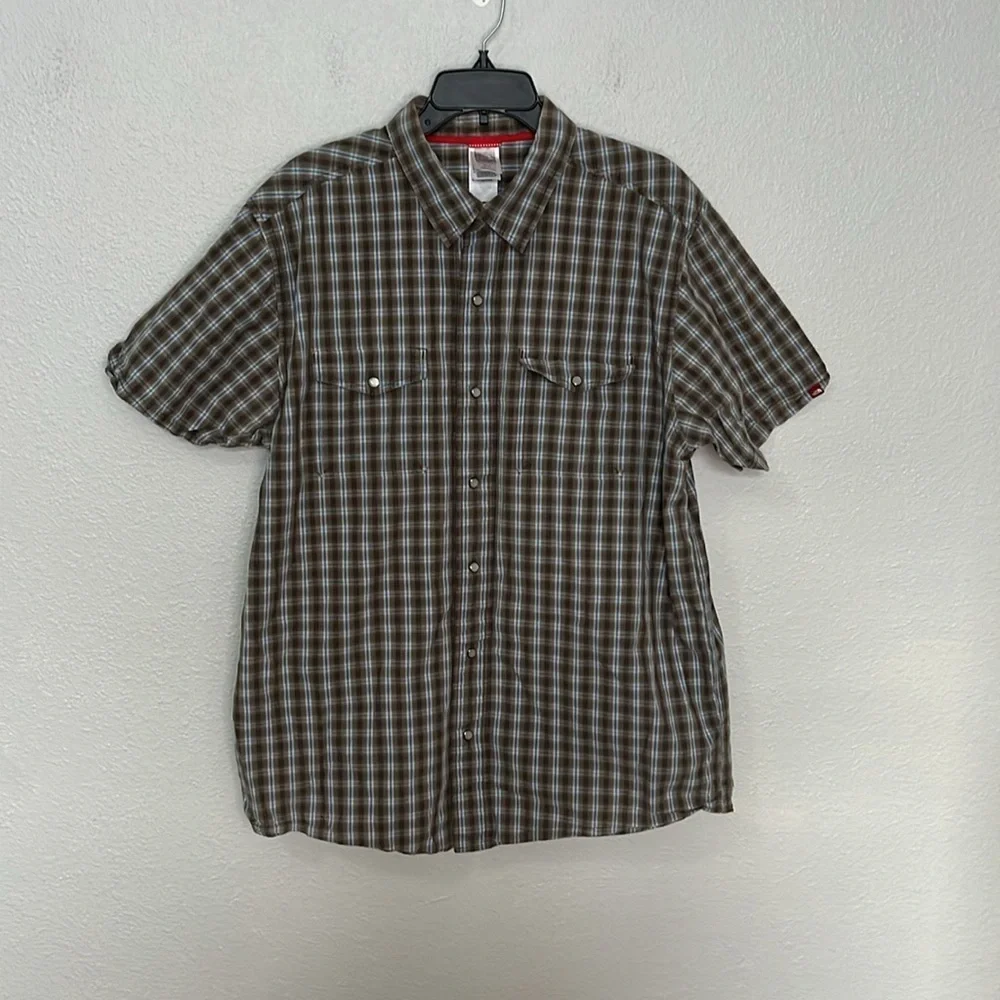 North Face Plaid Button Down Shirt Size XL